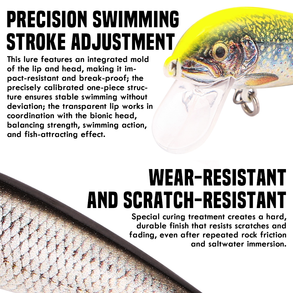 B&U Fishing Lures Sinking Minn - огляд і ціна Fishing Hook Treble