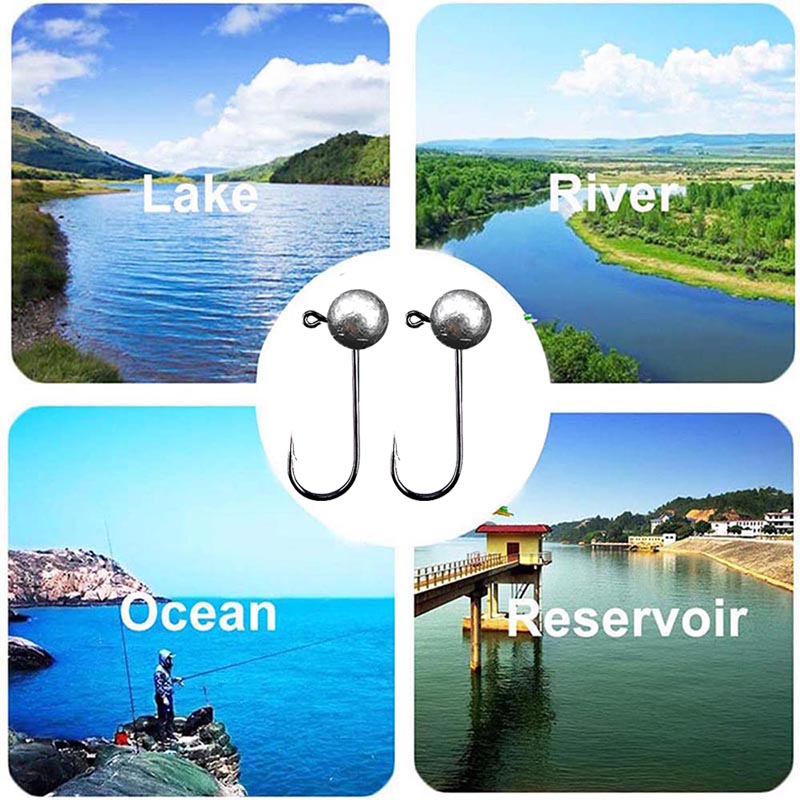 10pcs/lot Jig Head Fishing Hoo - огляд і ціна Fishing Hook Barbless