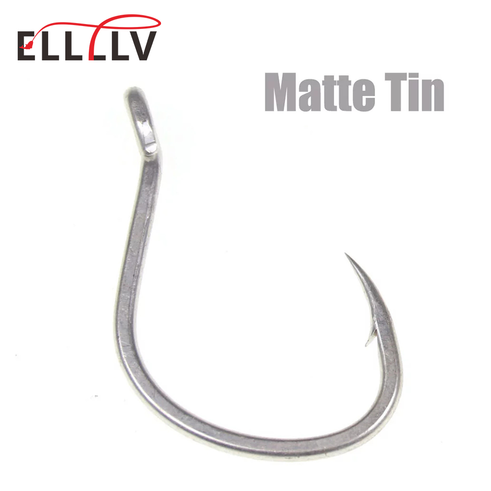 10pcs Matte Tin Anti-rust Salt - огляд і ціна Fishing Hook Barbless