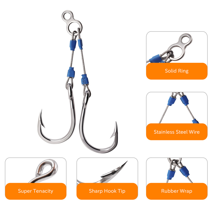 ZYZHE Steel Wire Jig Assist Ho - огляд і ціна Fishing Hook Assortment