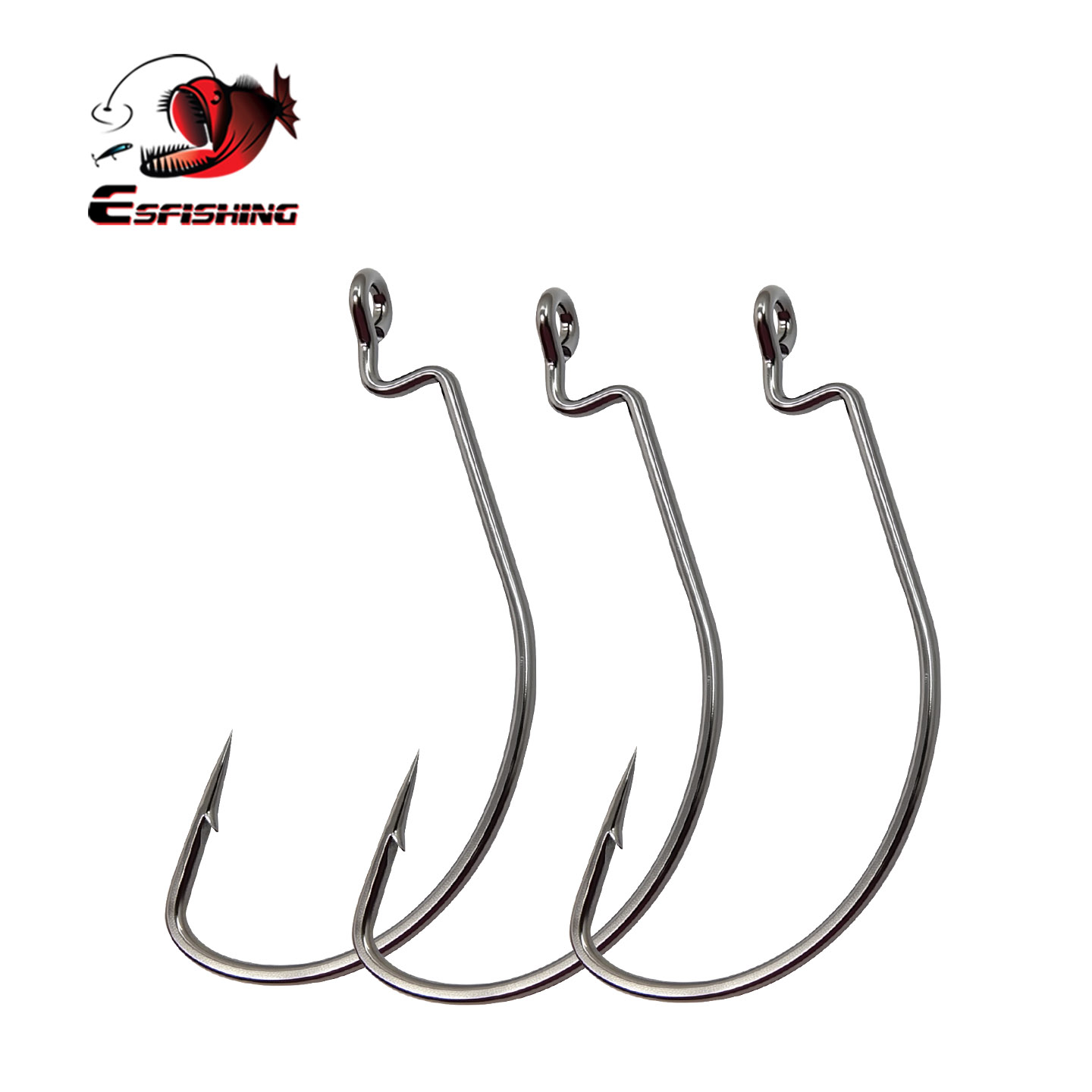 ESFISHING Offset Hook Carbon S - огляд і ціна Fishing Hook Size