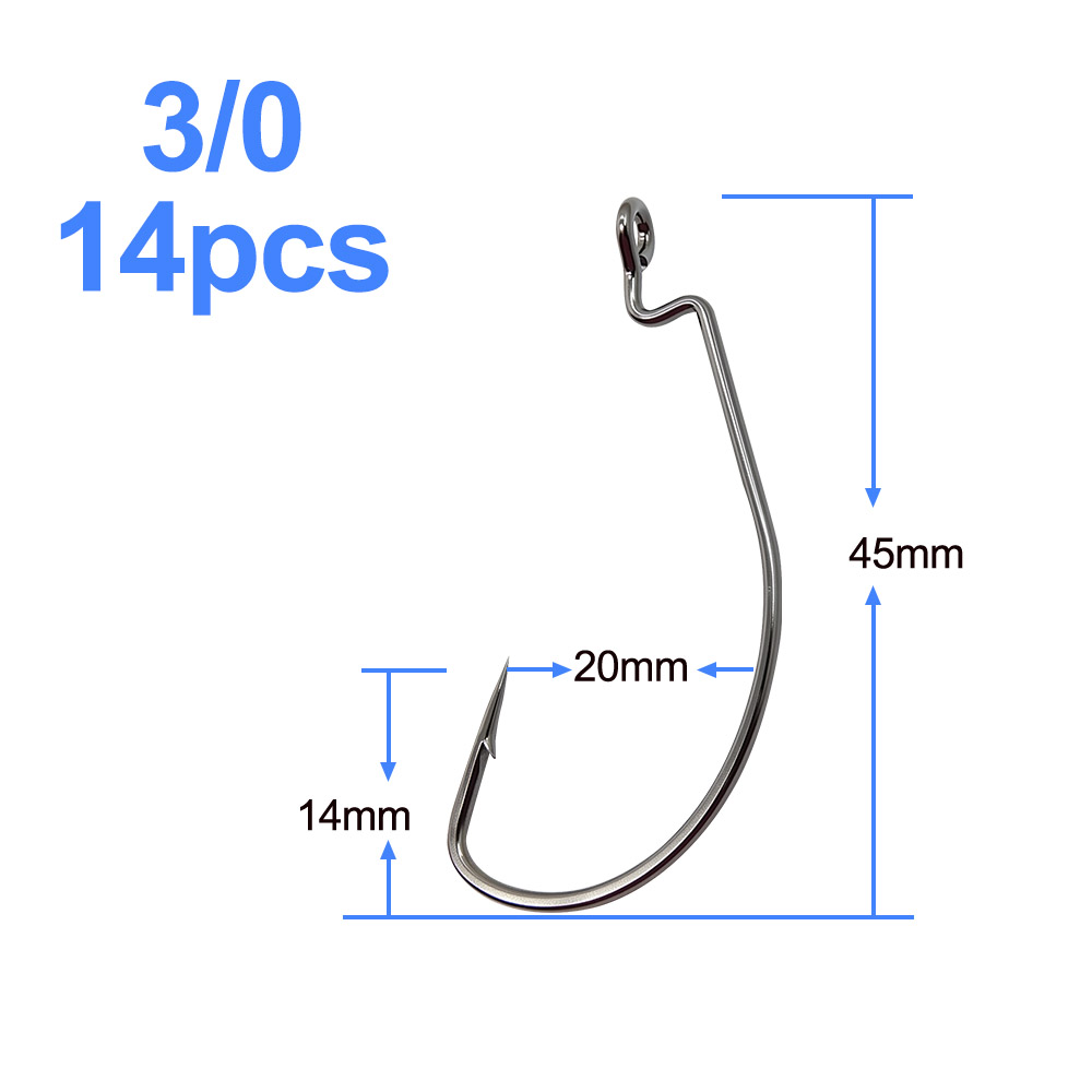 ESFISHING Offset Hook Carbon S - огляд і ціна Fishing Hook Size
