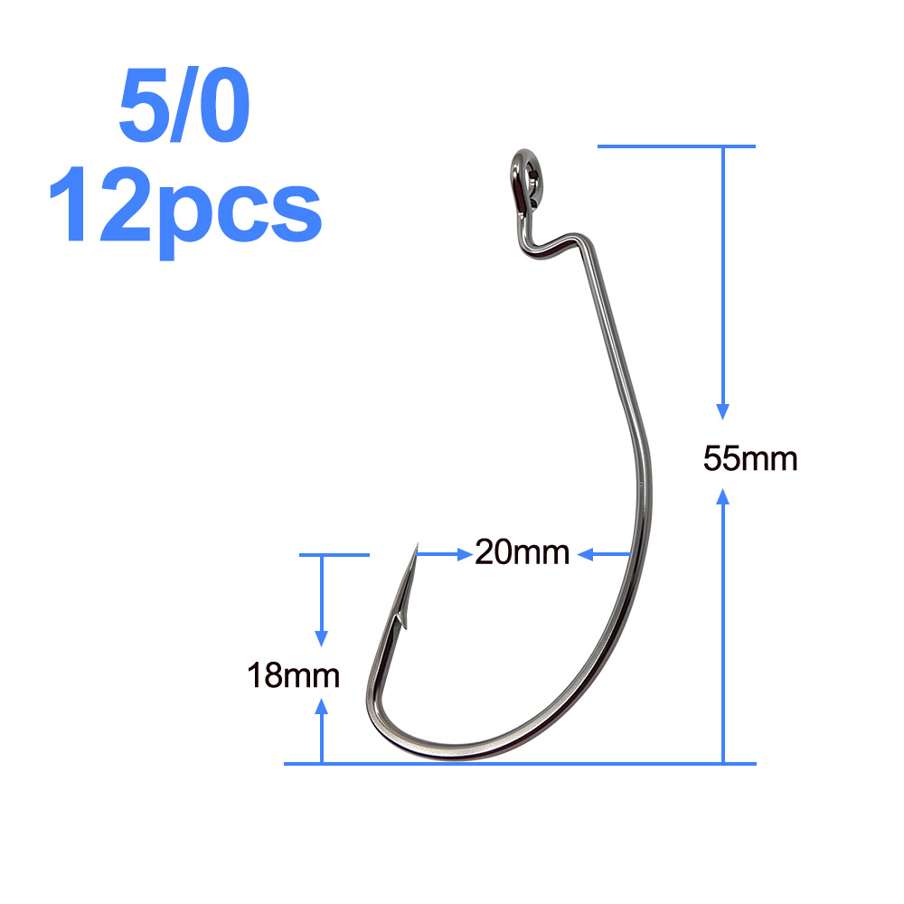 ESFISHING Offset Hook Carbon S - огляд і ціна Fishing Hook Size