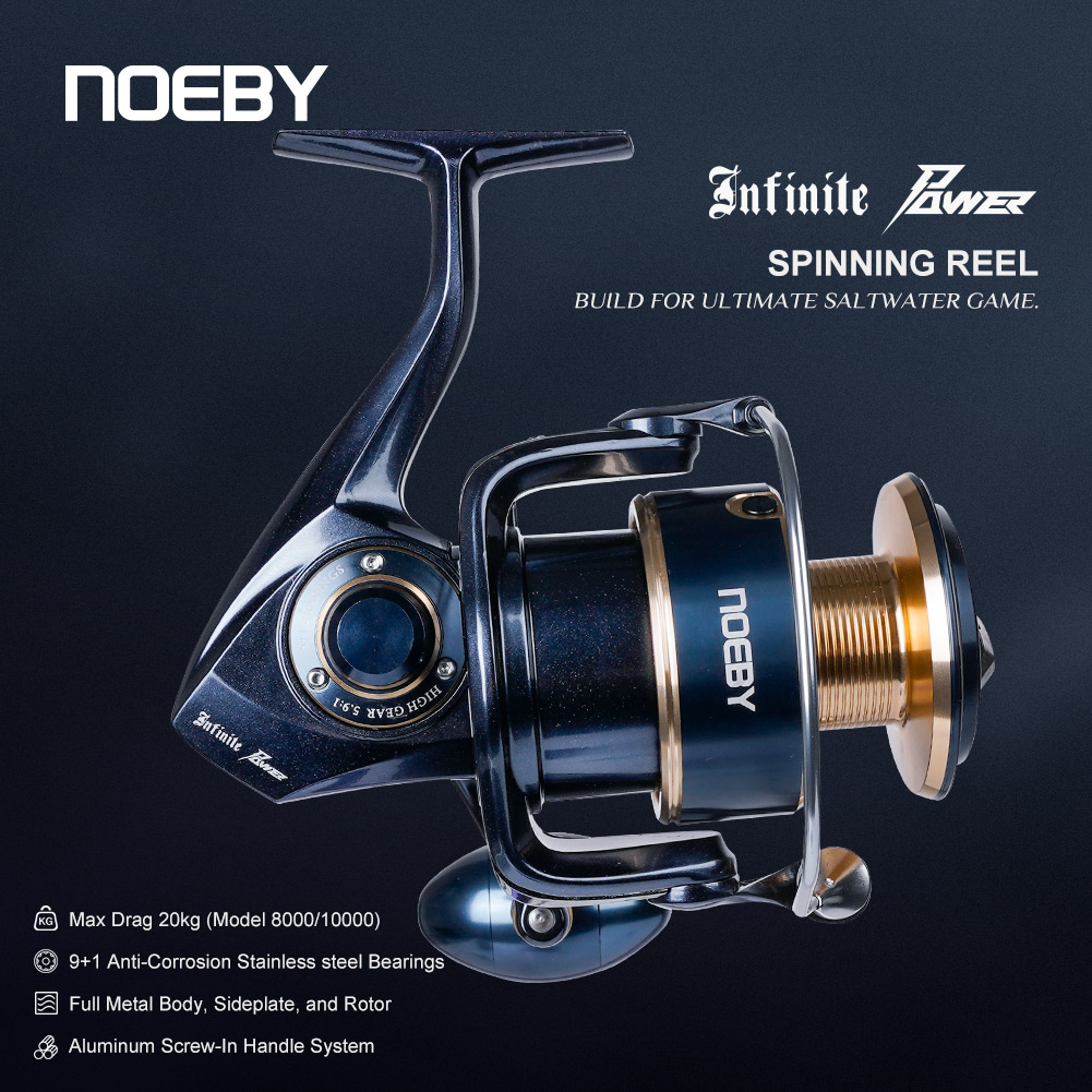 Noeby Infinite Power Spinning  - огляд і ціна Daiwa Reel Bg