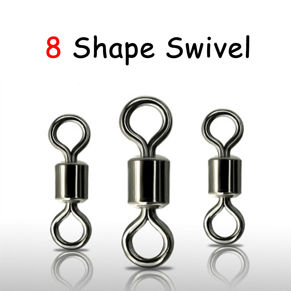 100Pcs Black 8 Shape Rolling s - огляд і ціна Fishing Hook Size