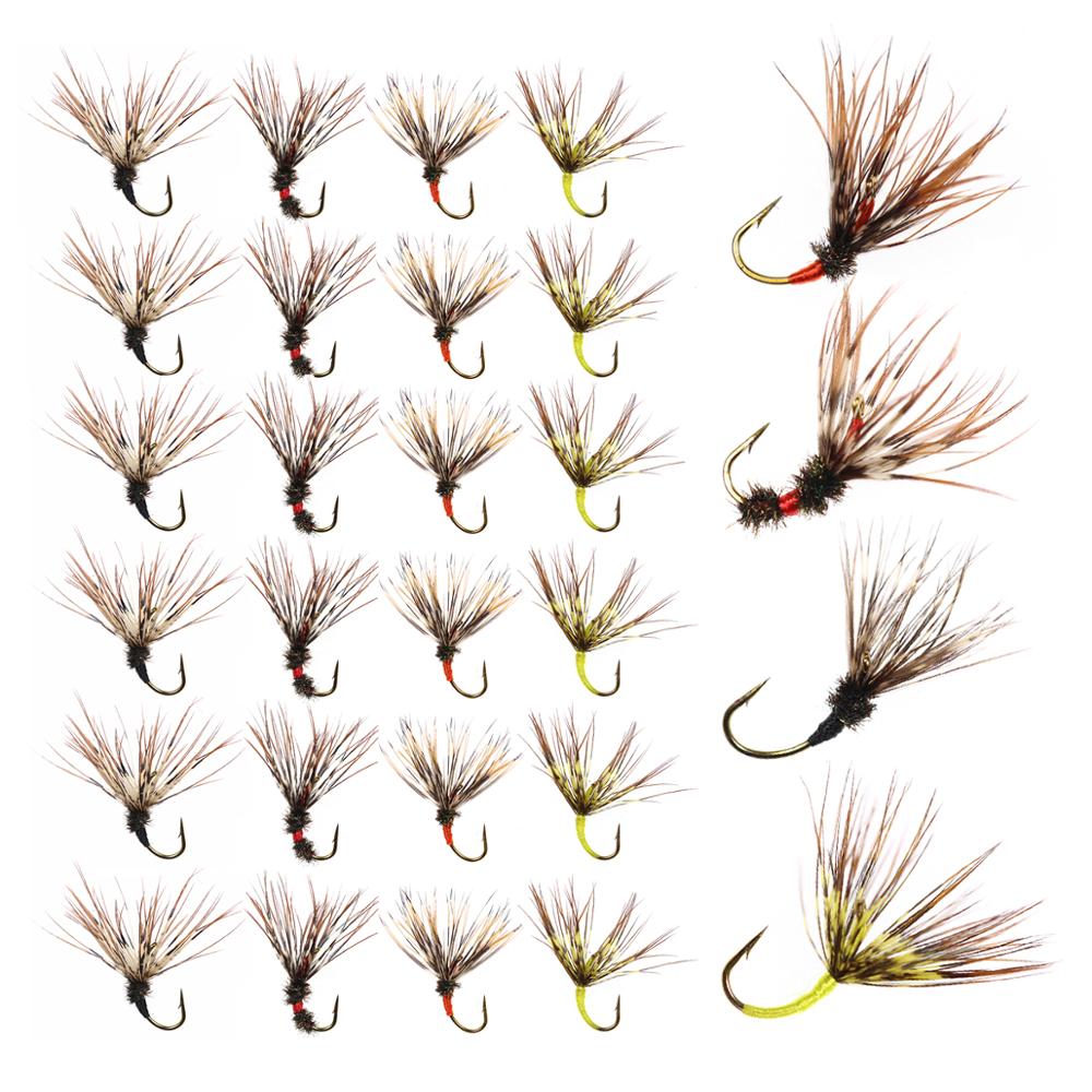 Bimoo 24PCS/Box Tenkara Flies  - огляд і ціна Fishing Hook Size