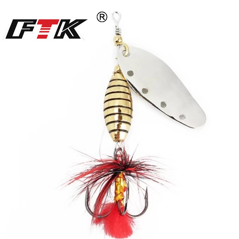FTK 6g 12g 16g Metal Spinner B - огляд і ціна Fishing Hook Treble