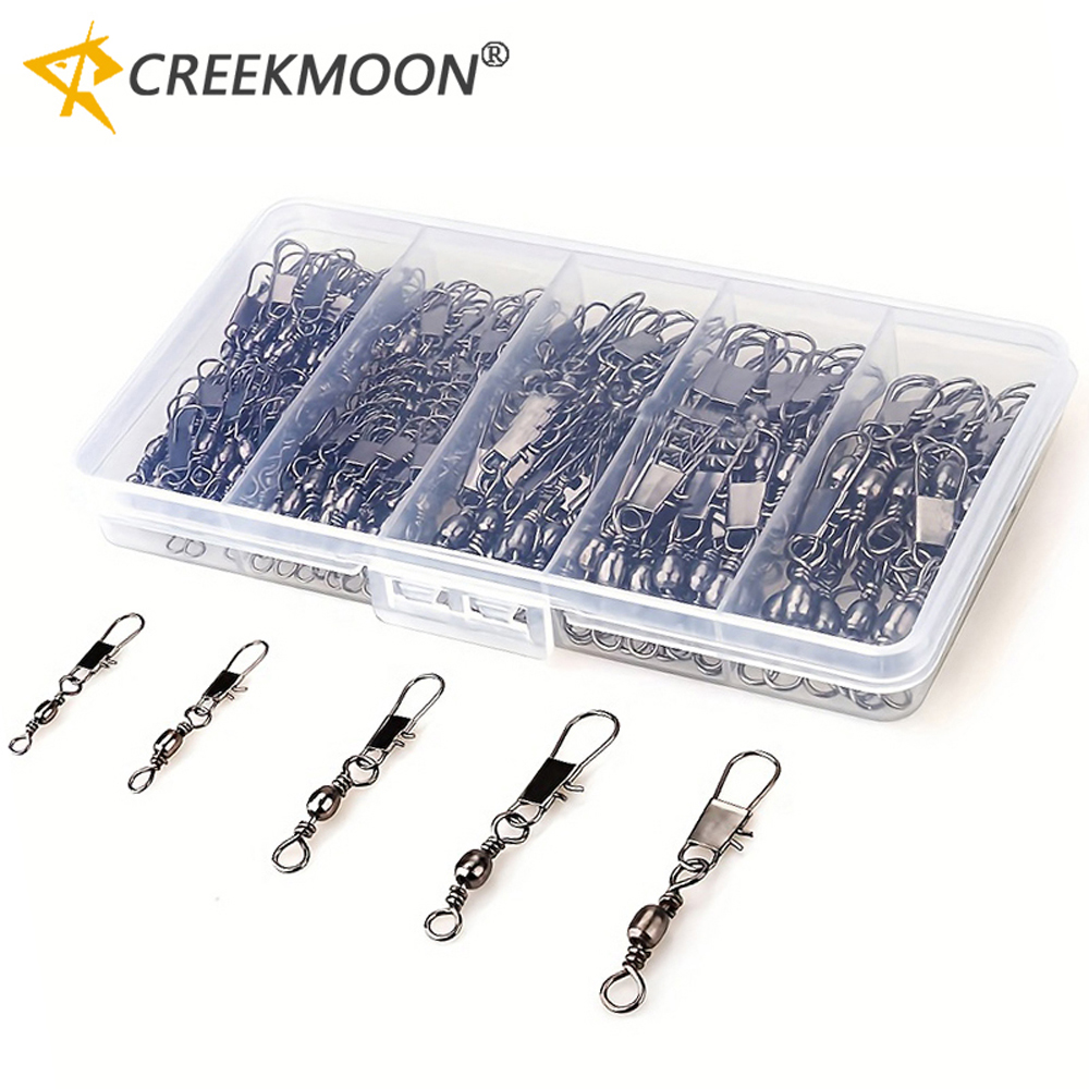 100Pcs/Lot 4#6#8#10#12# Swivel - огляд і ціна Fishing Hook Assortment