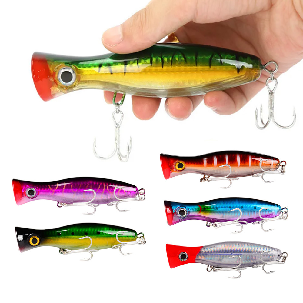 PROBEROS 1pc 13cm 43g Popper F - огляд і ціна Fishing Hook Treble