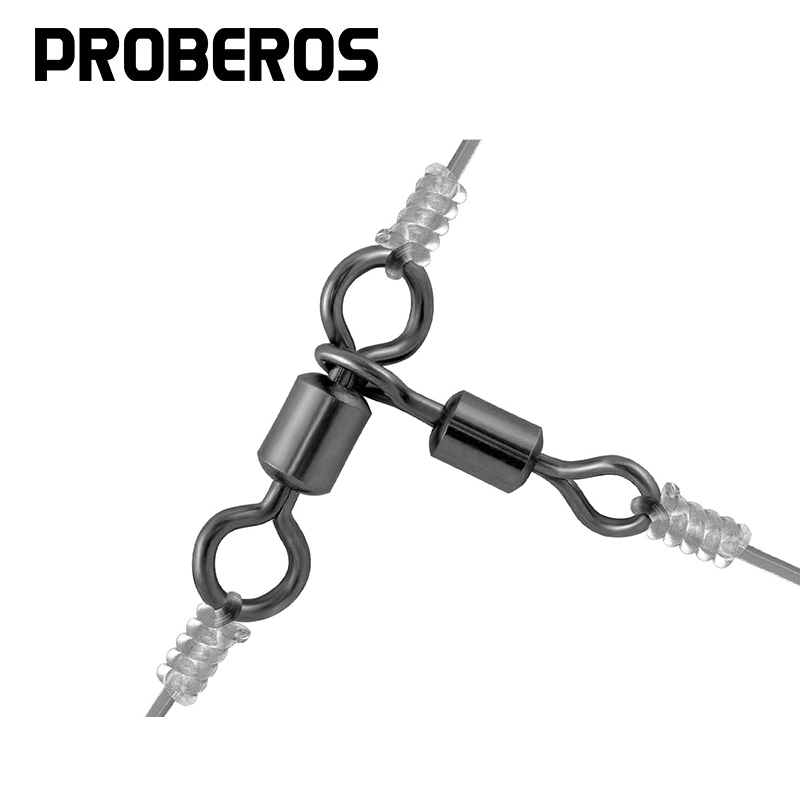 PRO BEROS 50Pcs 3 Way Swivels  - огляд і ціна Fishing Hook Stainless Steel