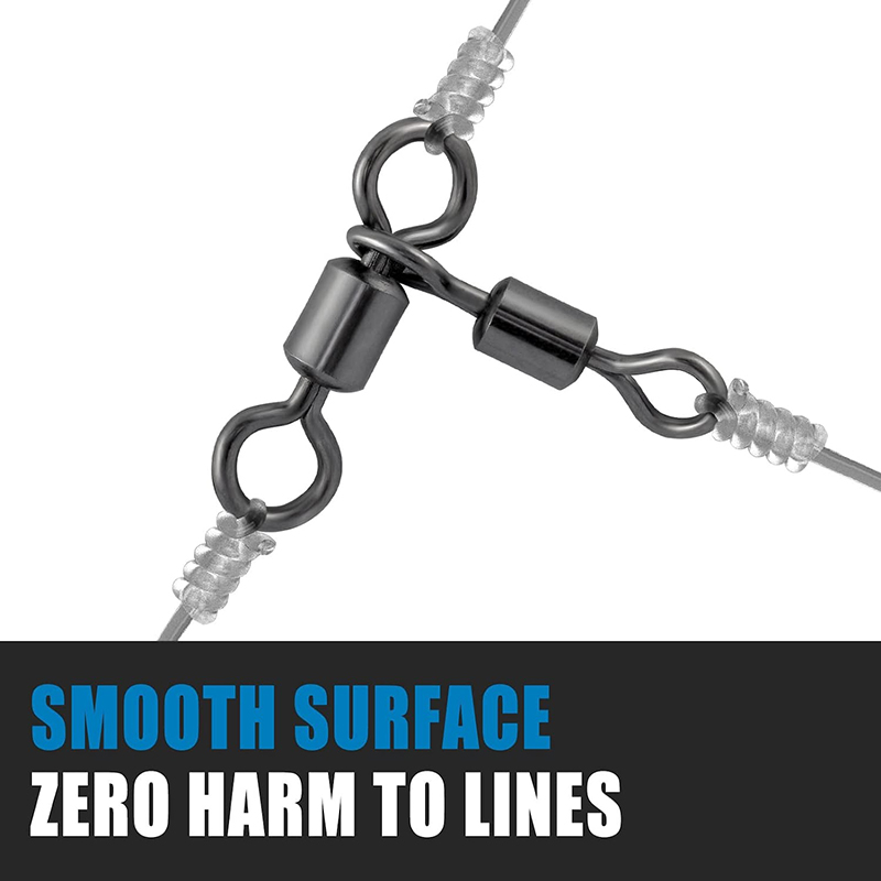 PRO BEROS 50Pcs 3 Way Swivels  - огляд і ціна Fishing Hook Stainless Steel