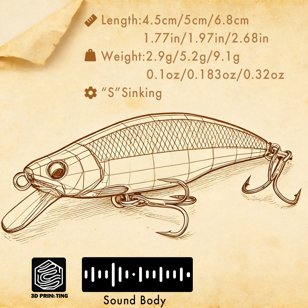 B&U Trout Pattern Hard Bait Si - огляд і ціна Fishing Hook Assortment