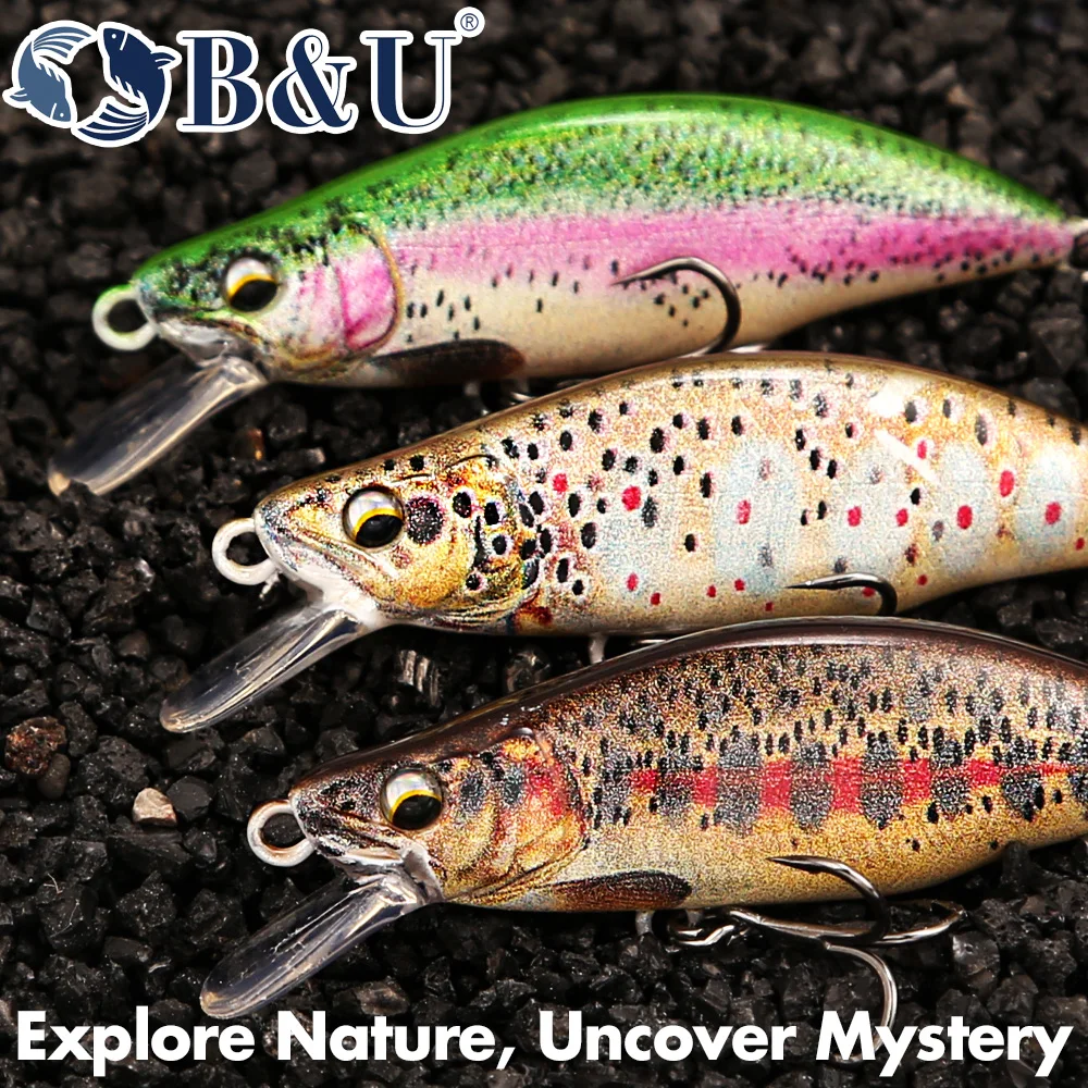 B&U Trout Pattern Hard Bait Si - огляд і ціна Fishing Hook Assortment