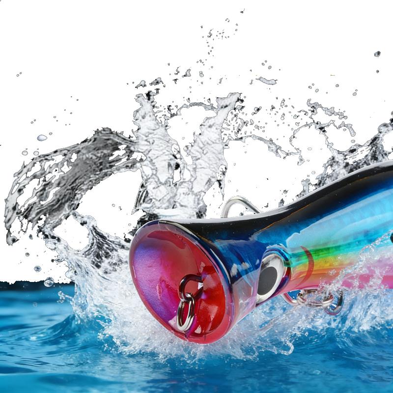 1pc 43g Big Popper Floating Wo - огляд і ціна Fishing Hook Size
