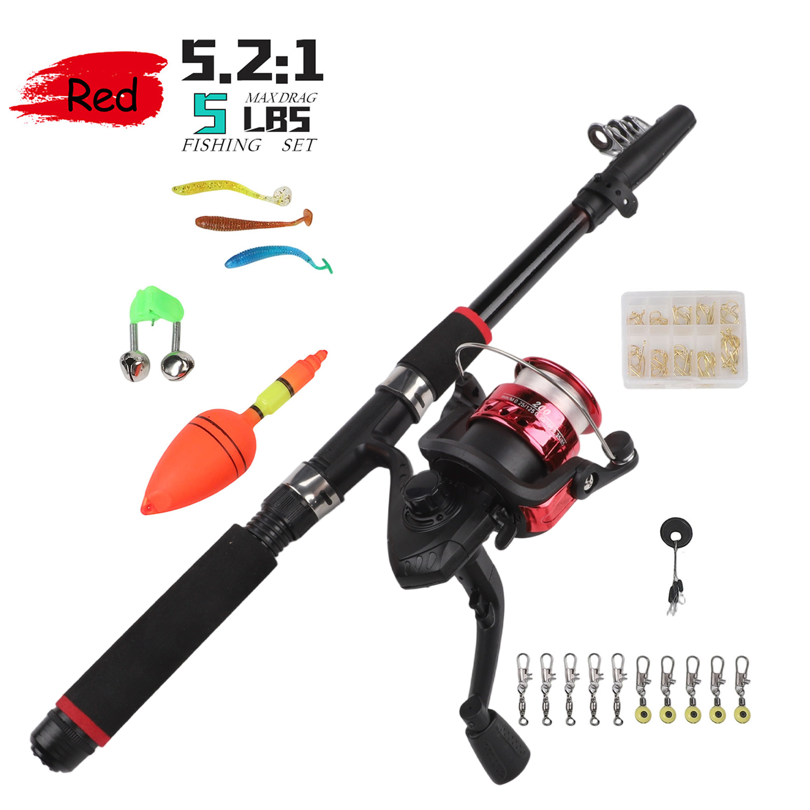 Fishing Pole Set Fishing Rod S - огляд і ціна Fishing Hook Box