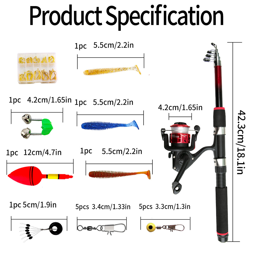 Fishing Pole Set Fishing Rod S - огляд і ціна Fishing Hook Box