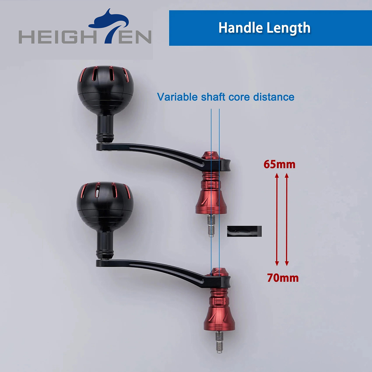 HEIGHTEN 65mm-70mm Handle With - огляд і ціна Shimano Reel Sustain
