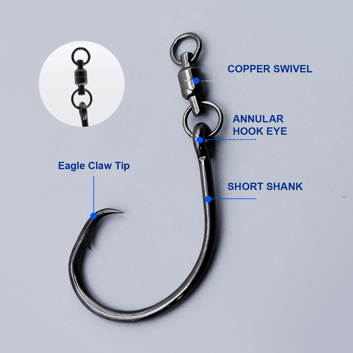ZYZHE 3/6/9pcs Circle Hooks Wi - огляд і ціна Fishing Hook Barbless