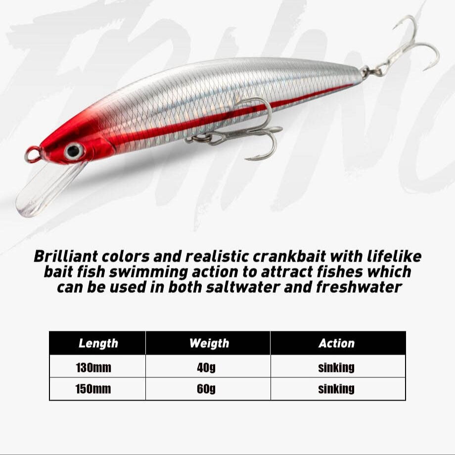 Fishing Lure Sinking Minnow 13 - огляд і ціна Fishing Hook Treble