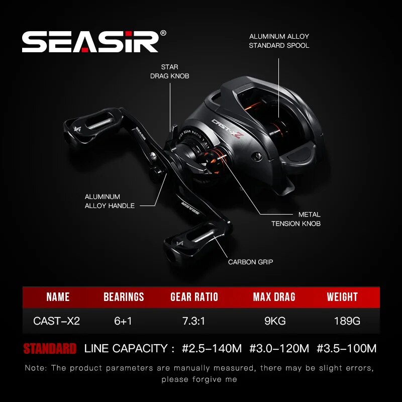 SEASIR Cast X2 Baitcasting Ree - огляд і ціна Kastking Reel Zephyr
